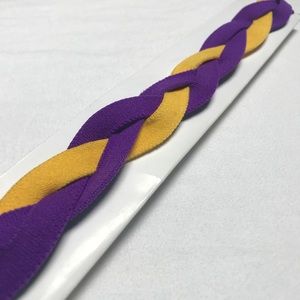 Purple and Yellow Brand New Braided Headband